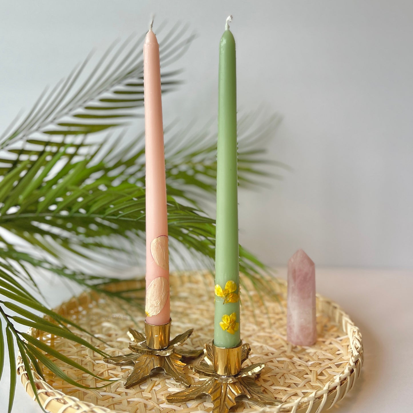 FLORAL TAPER CANDLES - Garden Surprise